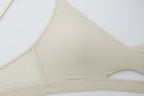 close up view of white bra