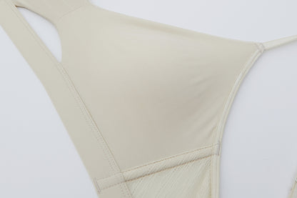 close up view of white bra