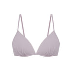 flat lay of the light purple bra