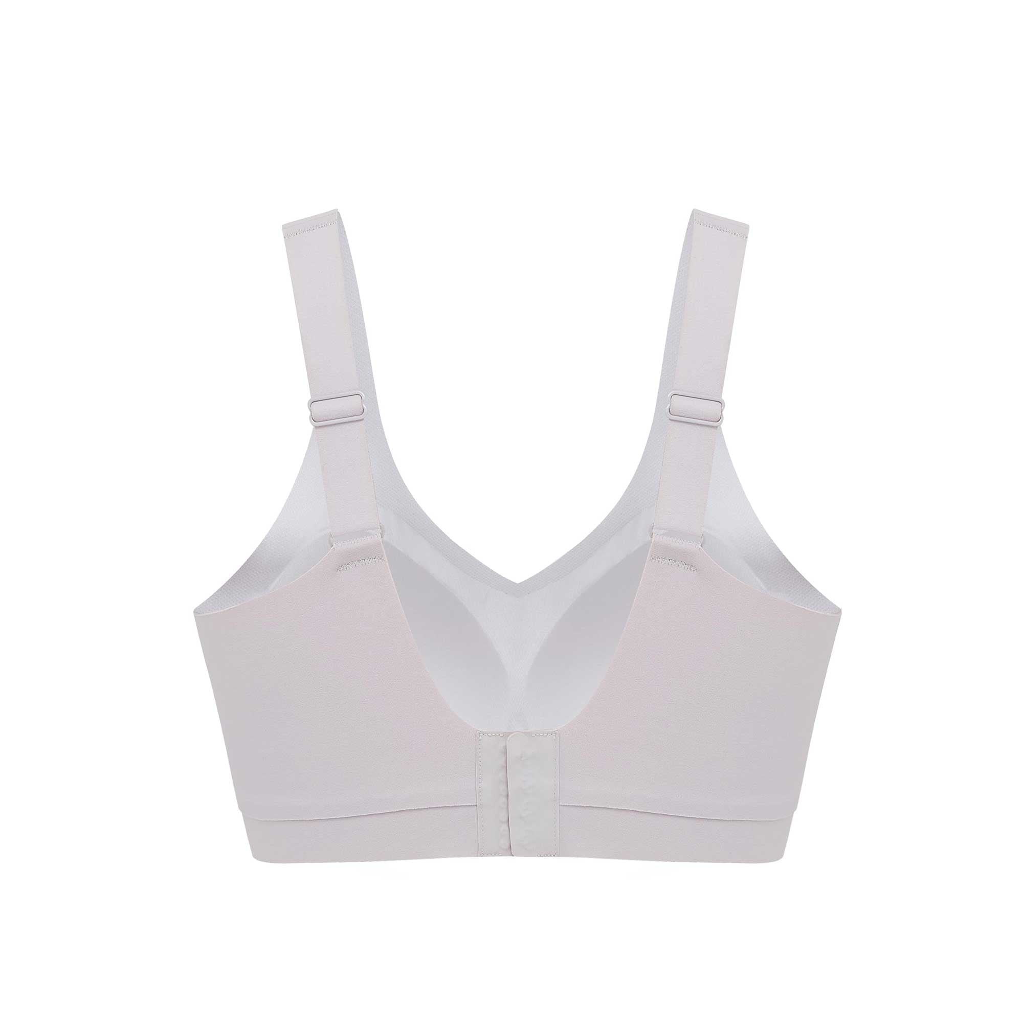 back of a light grey bra