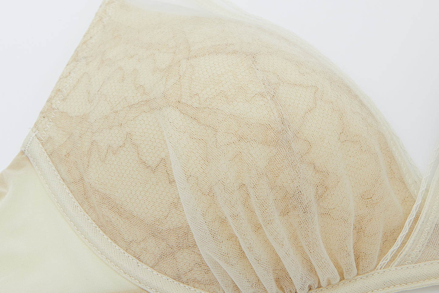 close up of the lace bra