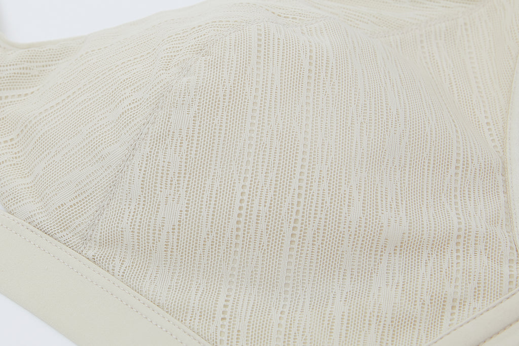 Close-up of white bra