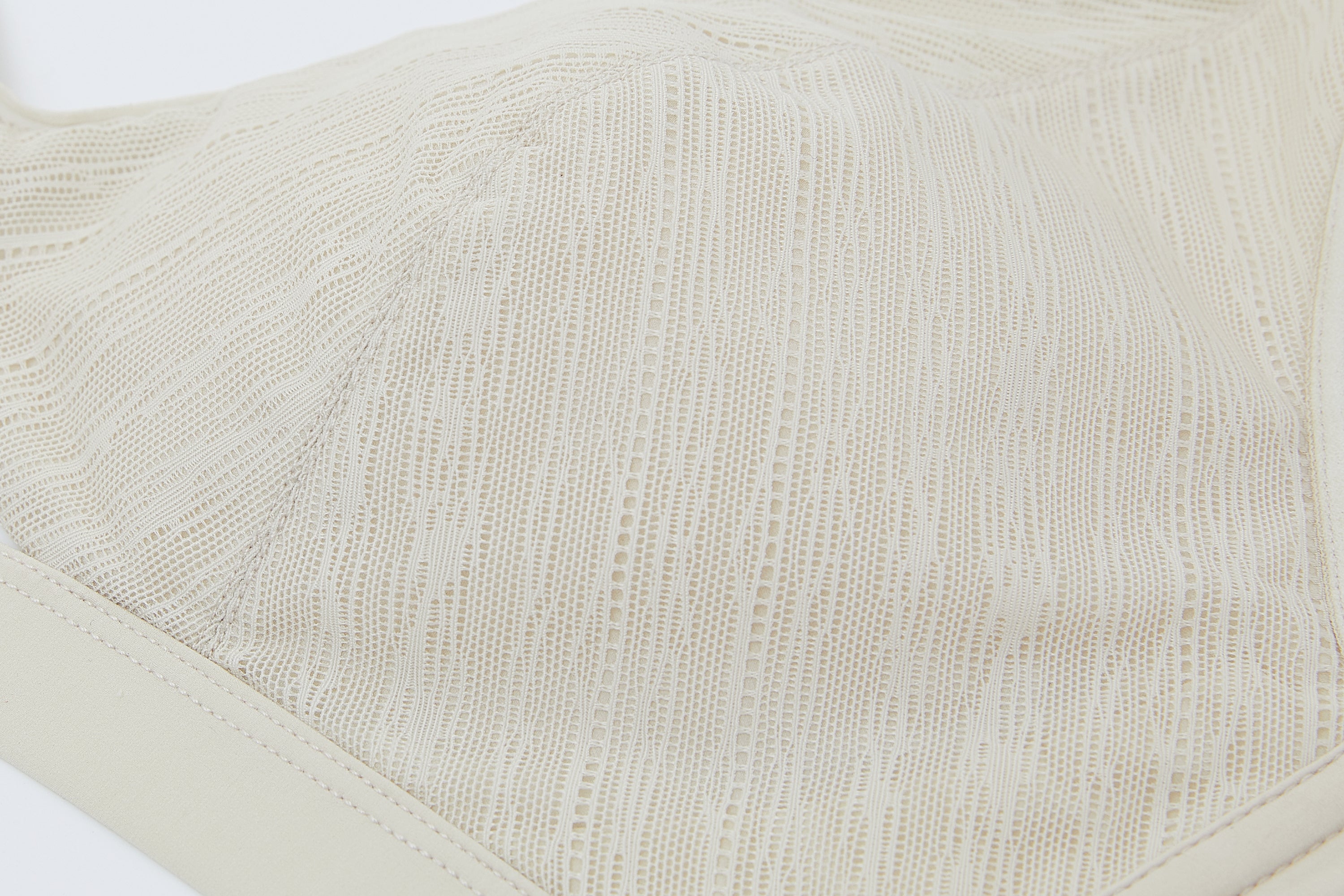 Close-up of white bra