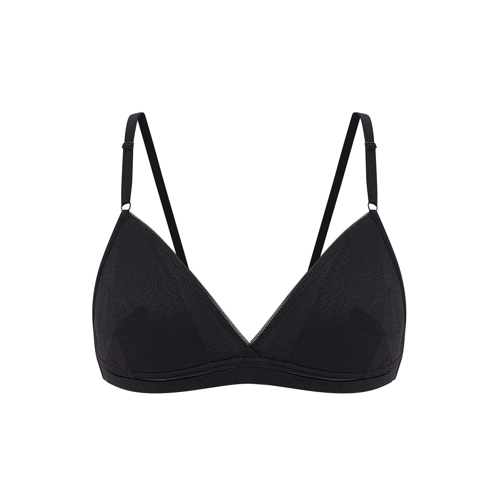 black bra and brief