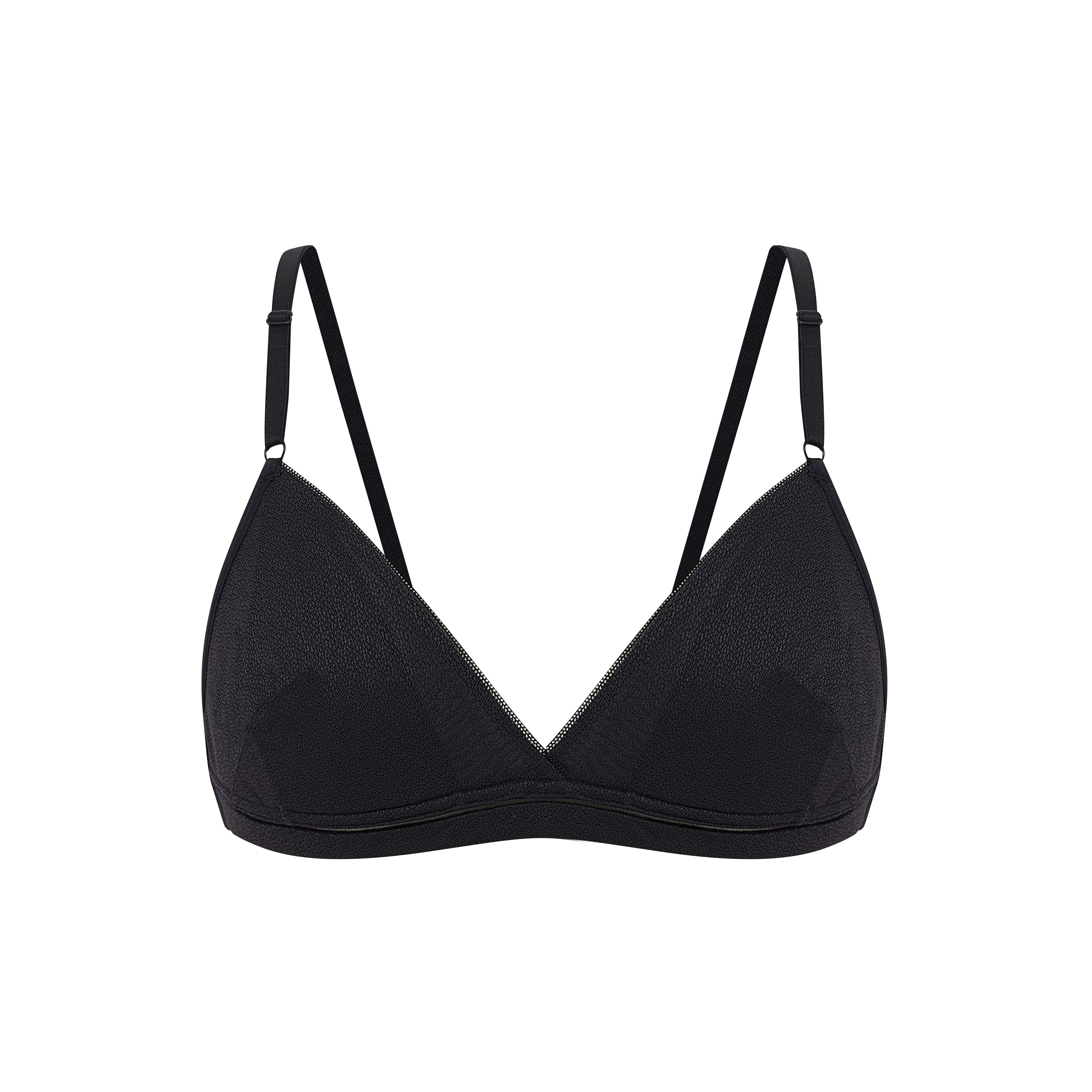 black bra and brief