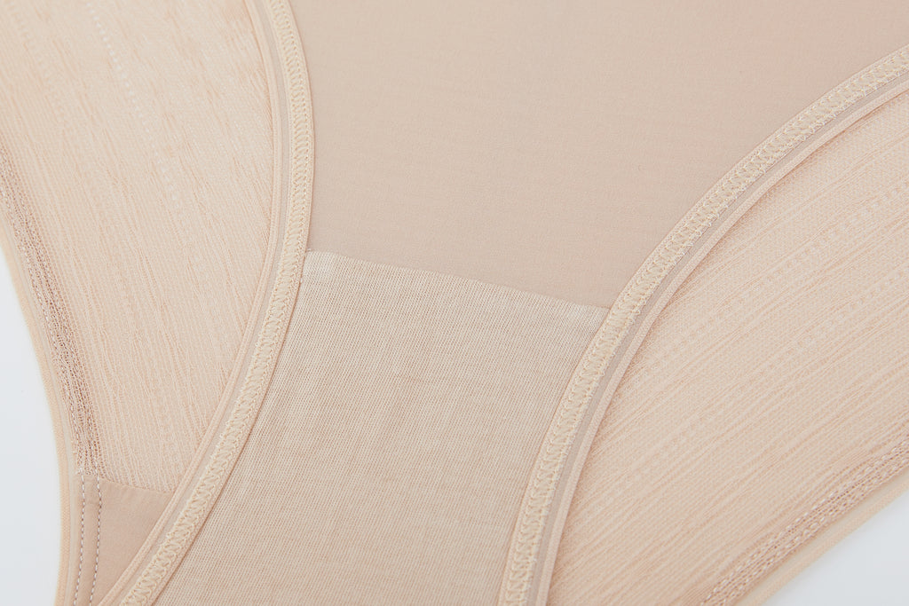 close up view of almond brief 