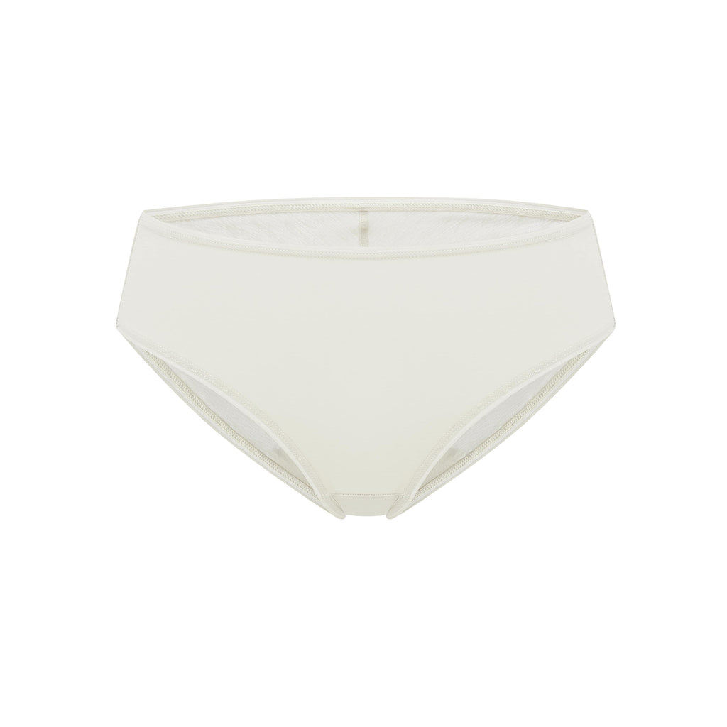 flat lay of white brief 