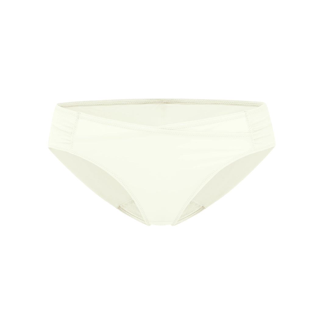 flat lay of white brief