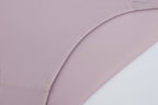 close up view of flat lay of light purple brief