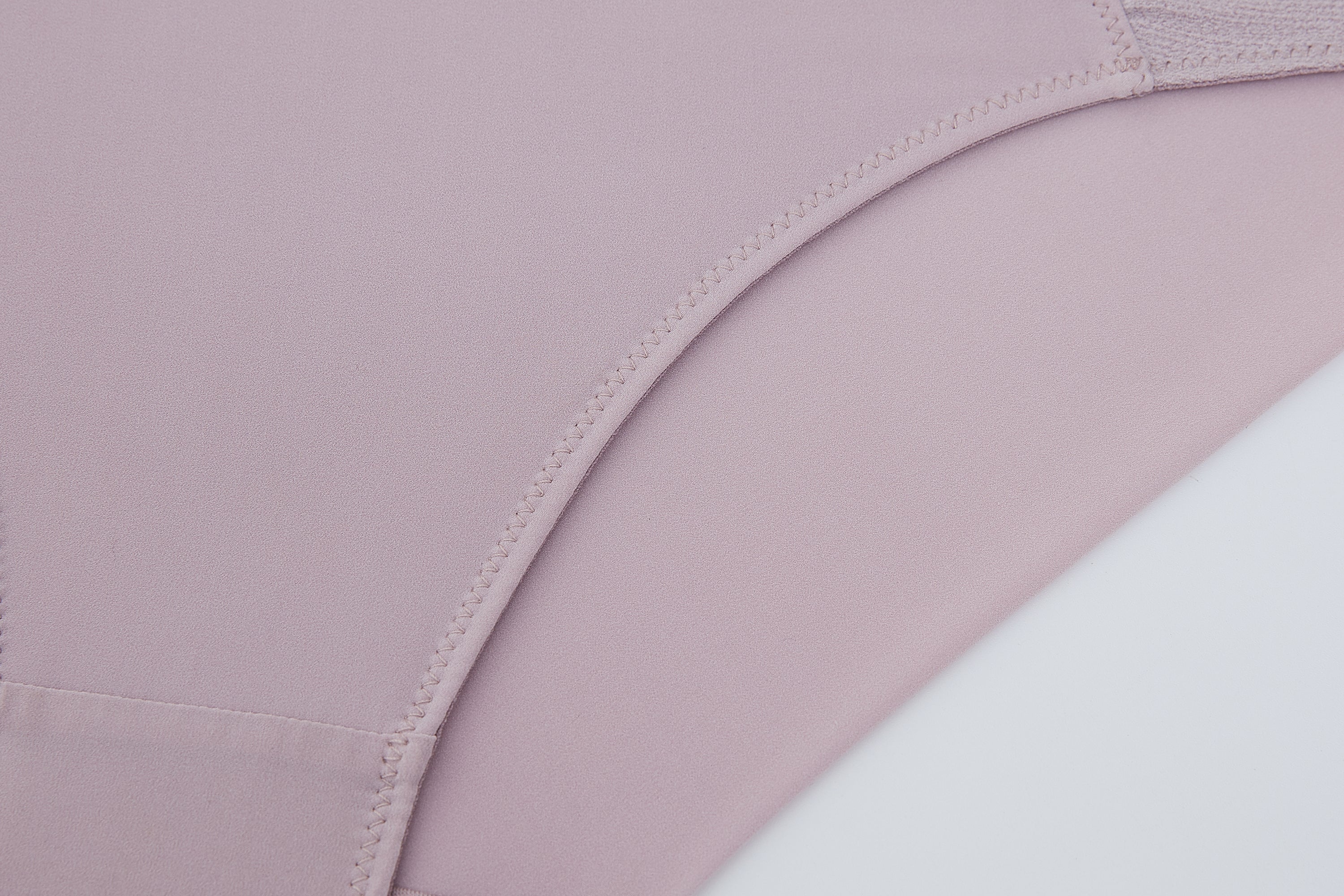 close up view of flat lay of light purple brief