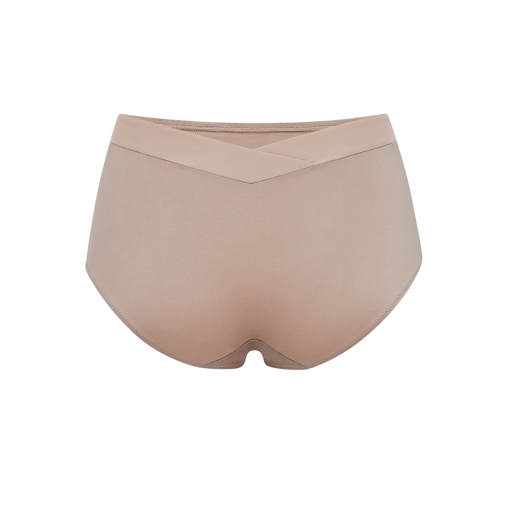back of tan brief