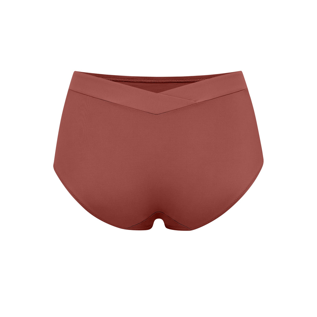 back of maroon brief