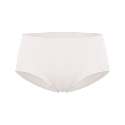 Flat lay image of white underwear