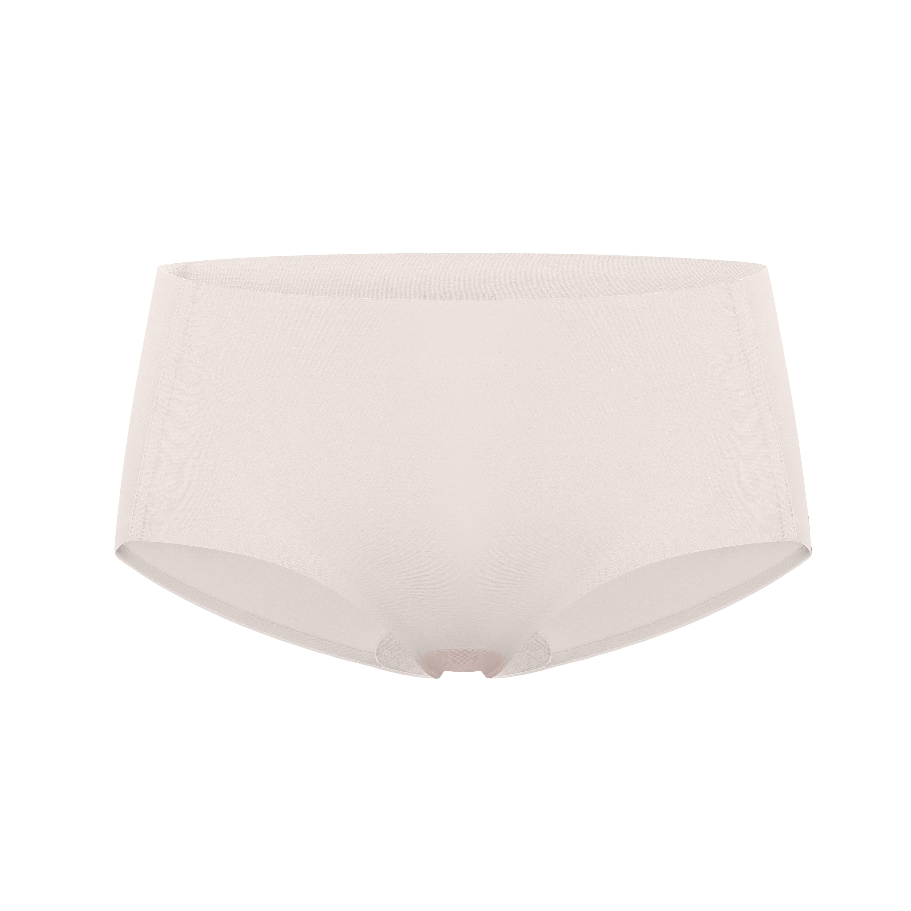 Flat lay image of off-white underwear