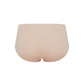 Flat lay image of back side of beige underwear