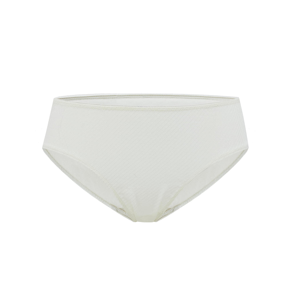 flat lay of white brief