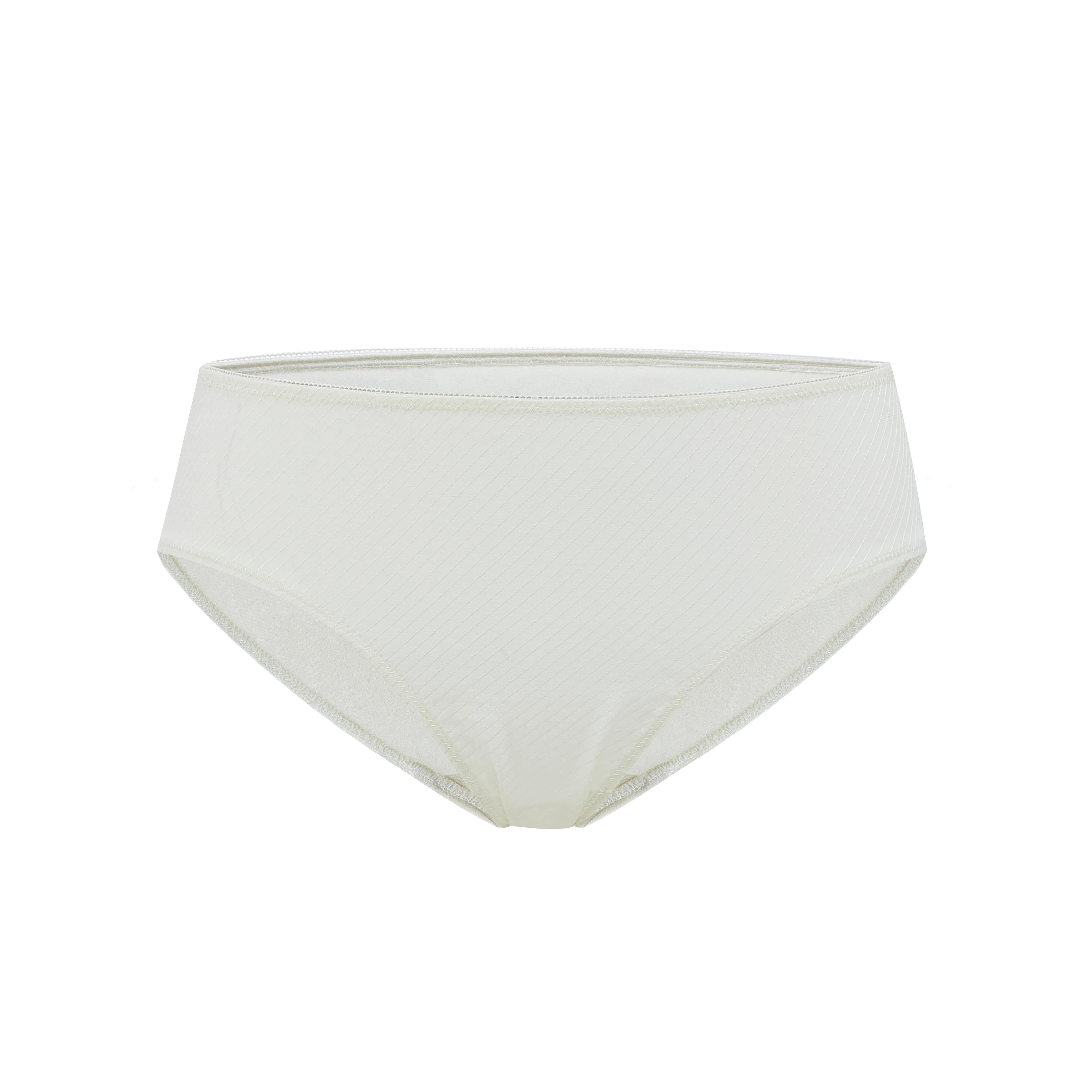 flat lay of white brief