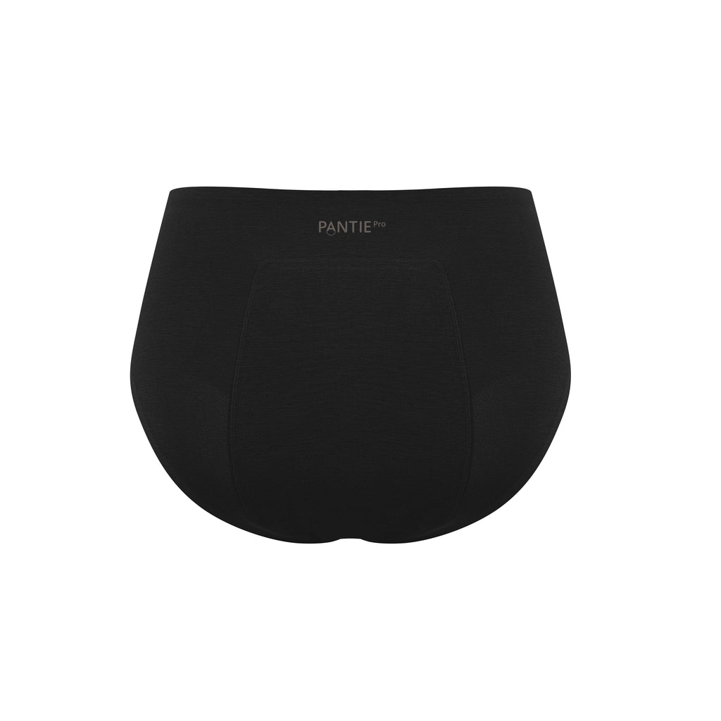 back of black underwear