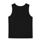 flat lay of black tank top