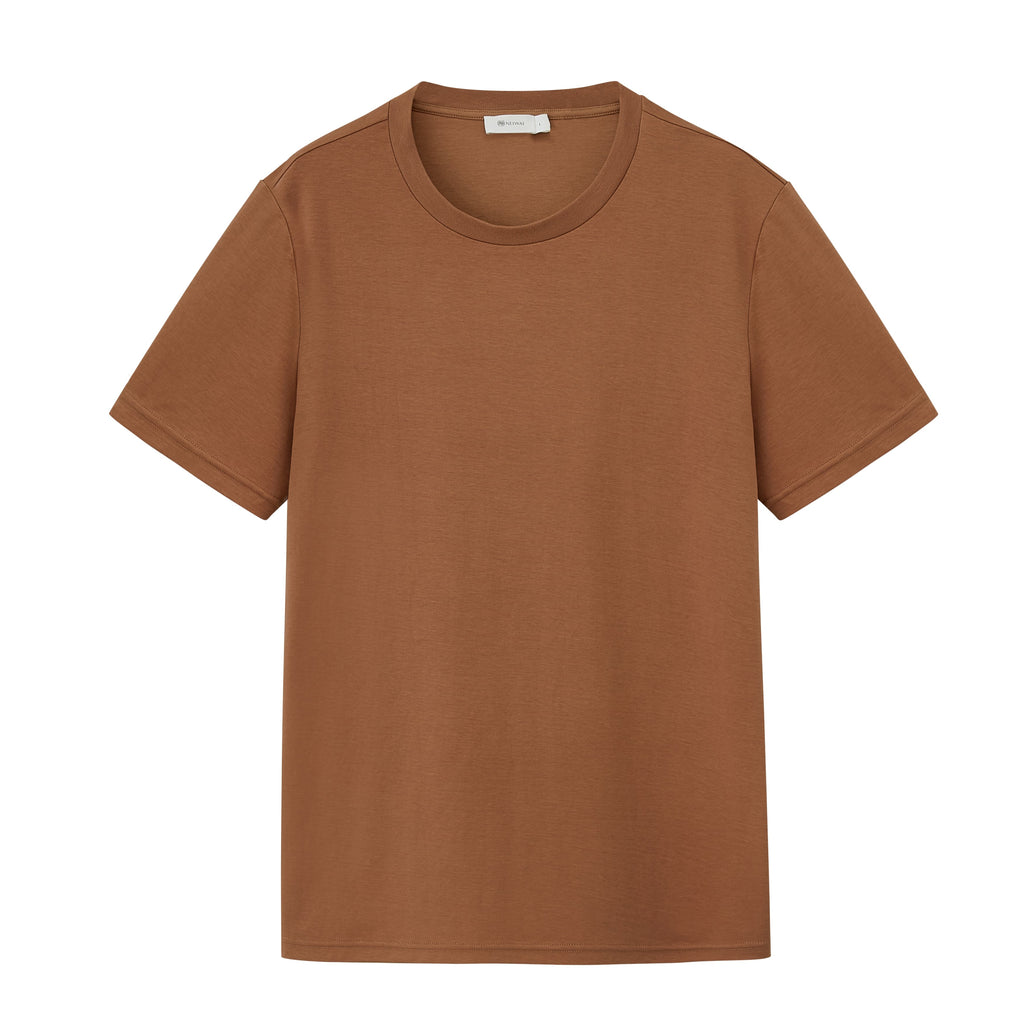 brown t shirt