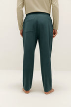 men's blue lounge pants back