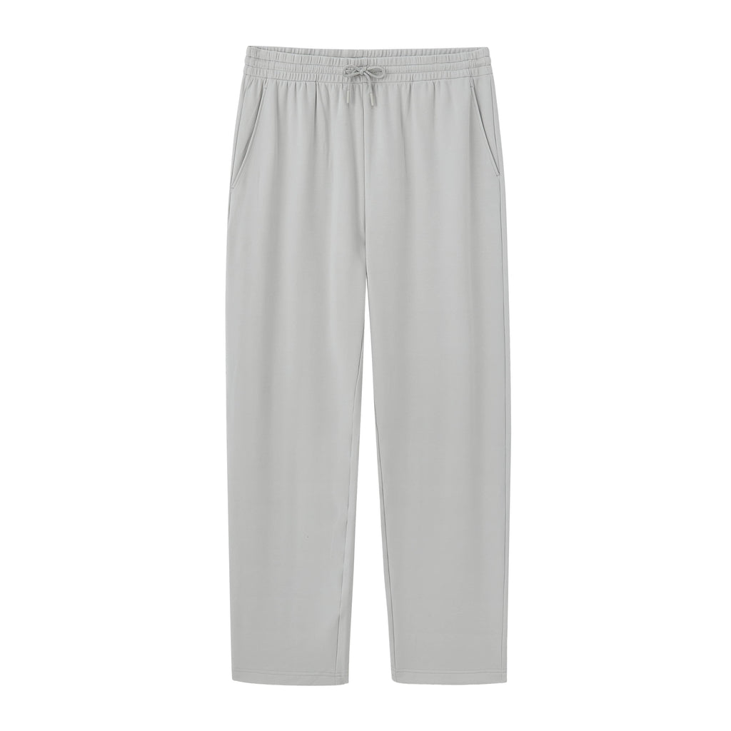 silver men's lounge pants flat lay. Nimbus color.