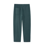 blue men's lounge pants back flat lay 