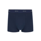 Men’s Cotton Boxer Brief in navy. Navy color.