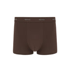Men’s Cotton Boxer Brief in brown. Tealeaf color.