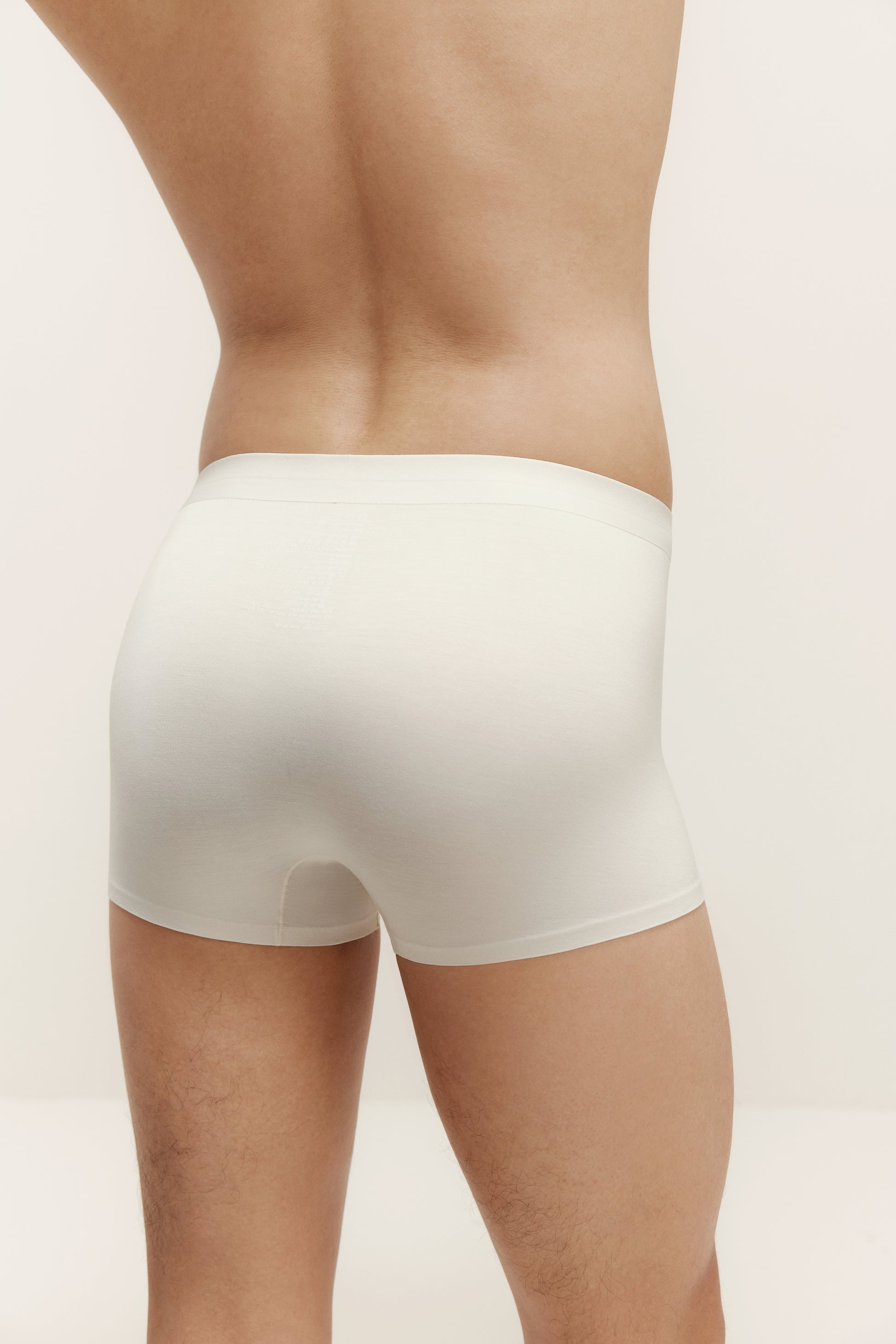 back of man in white brief
