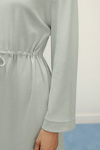 close up of dress at the waist line