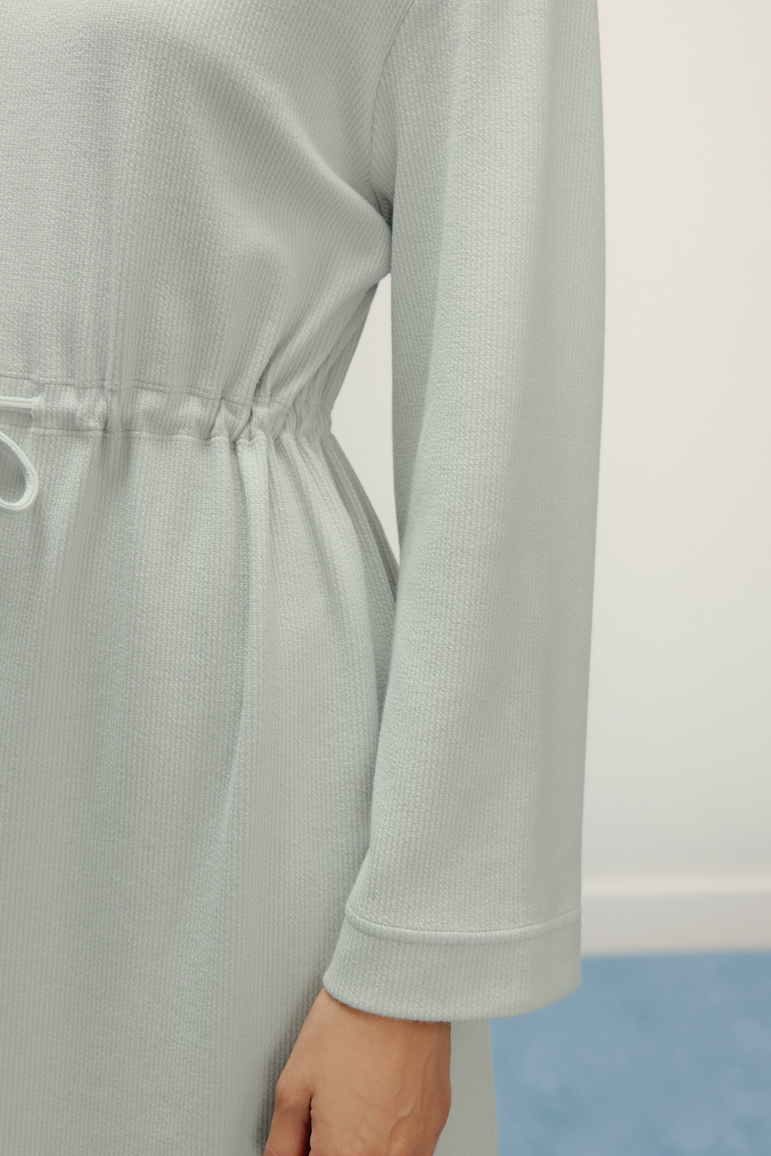 close up of dress at the waist line