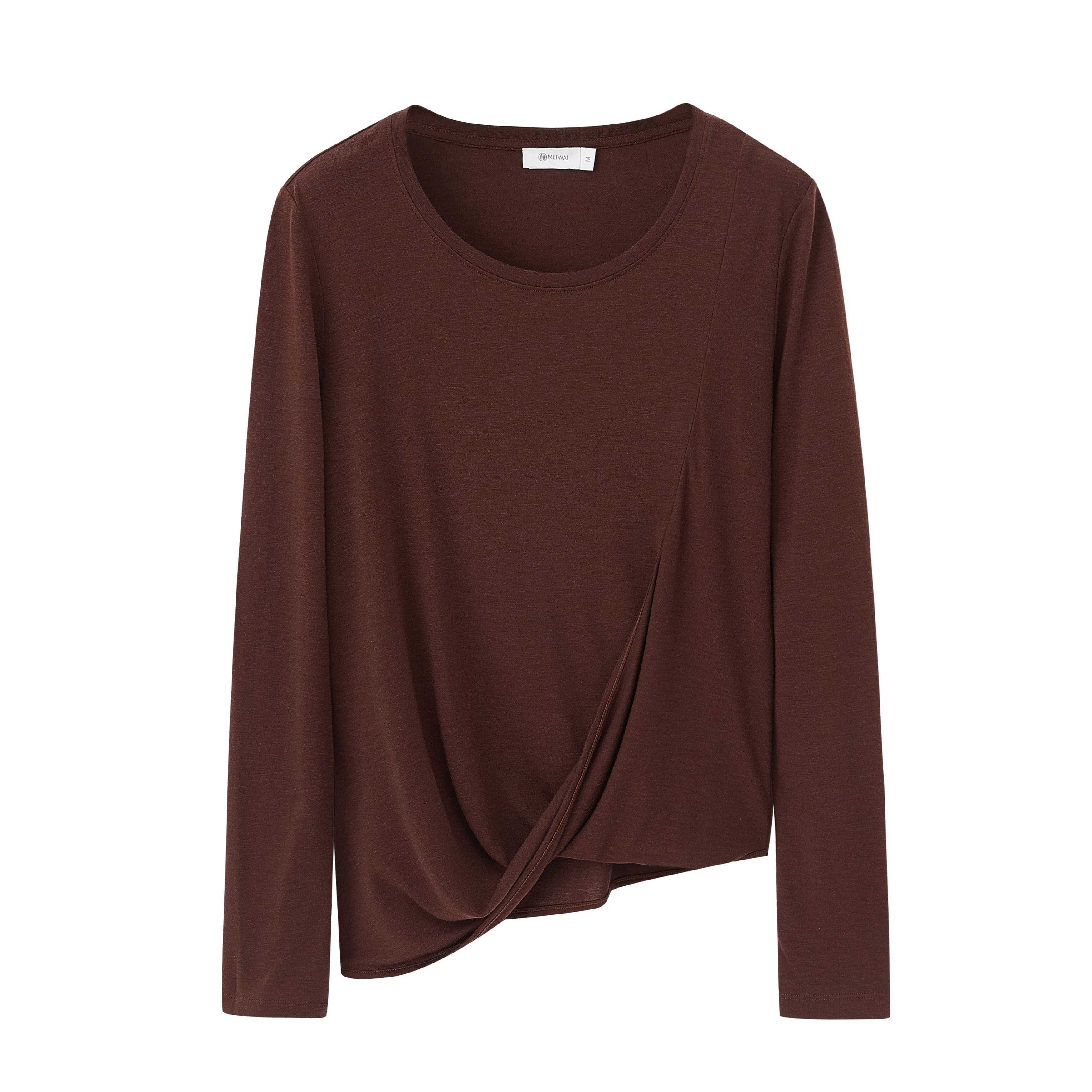 a brown sweater 
