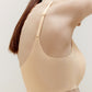Close up of side view of beige bra