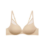 nude mesh bra