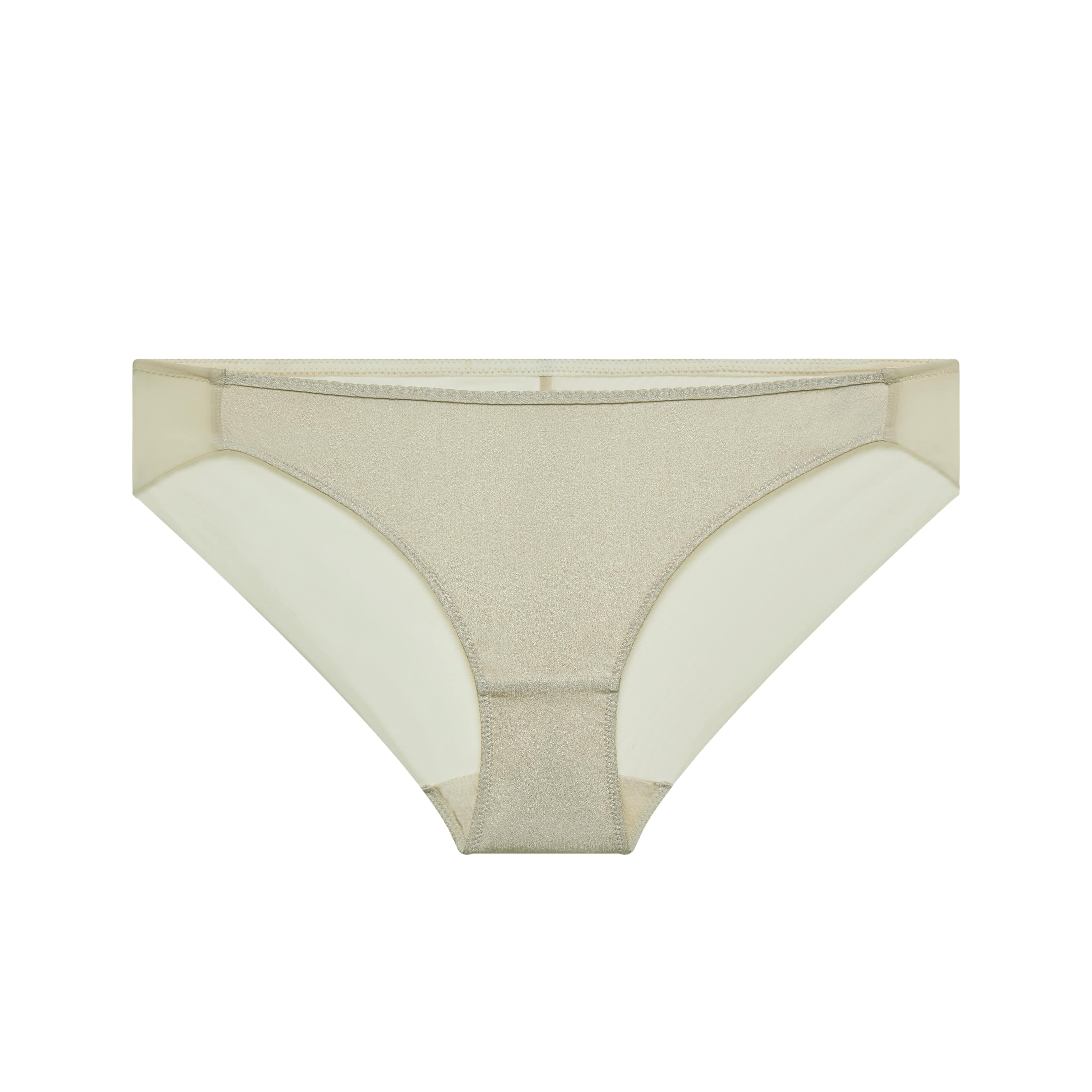 flat lay image of cream brief