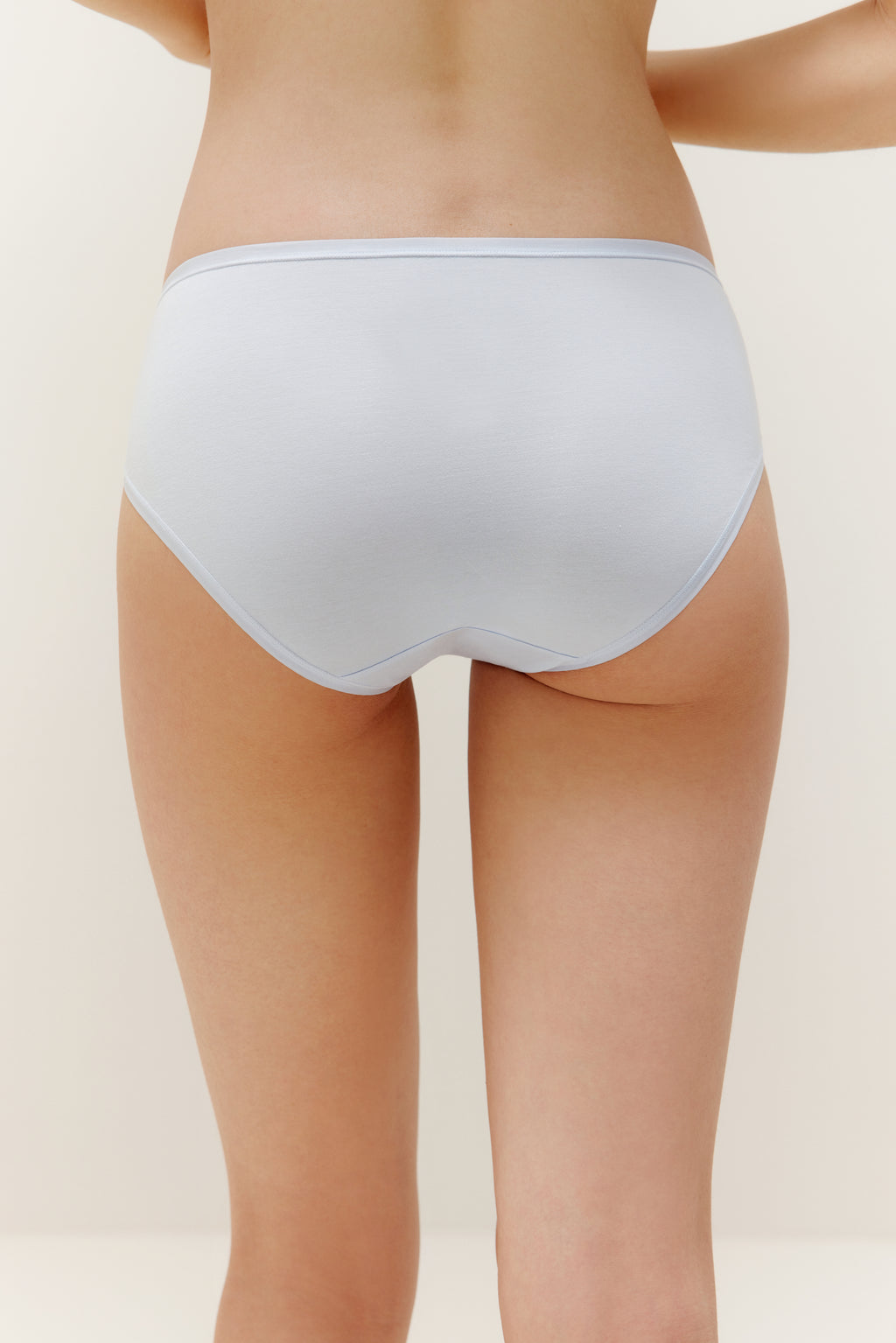 back of blue brief