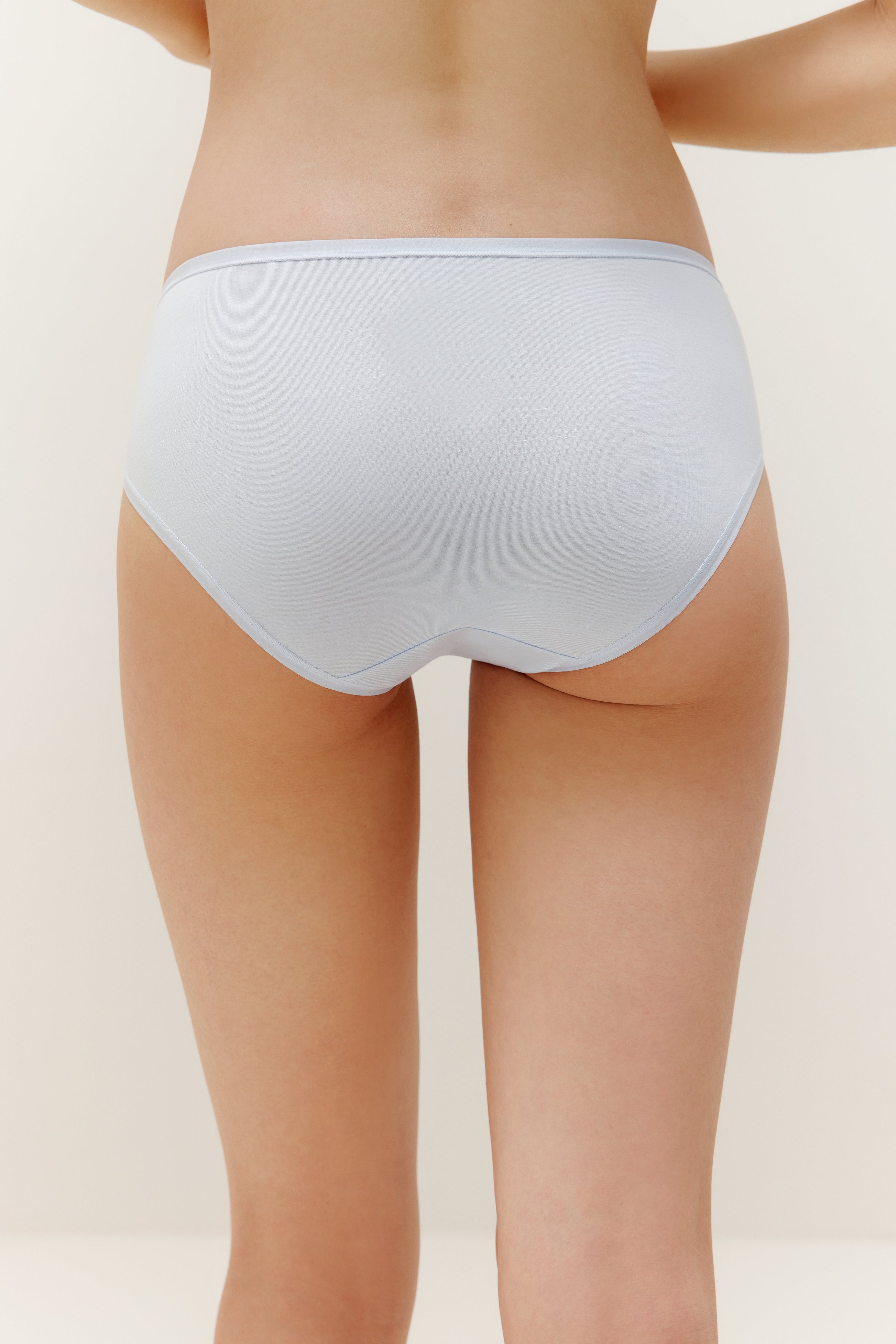 back of blue brief