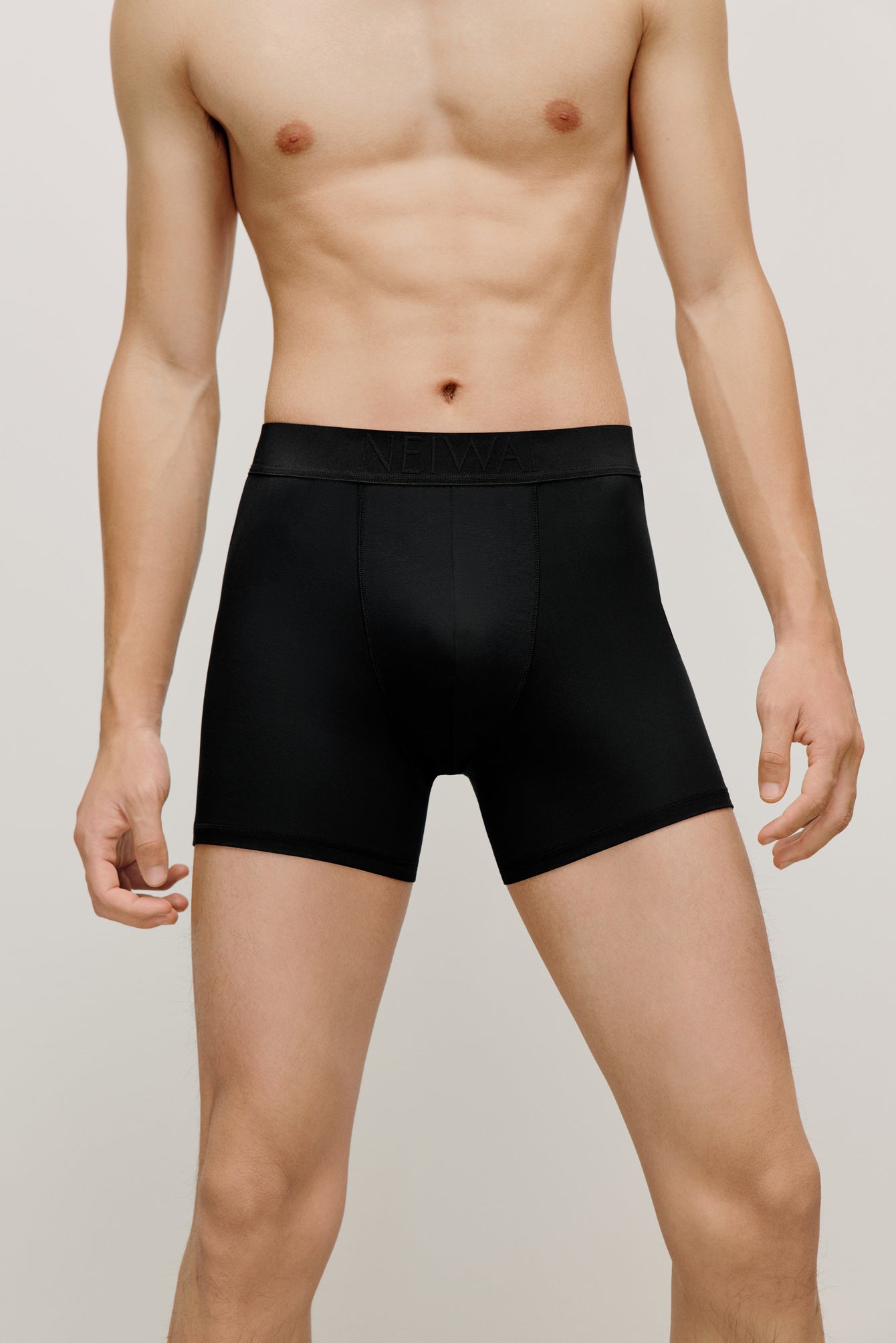 man in black brief