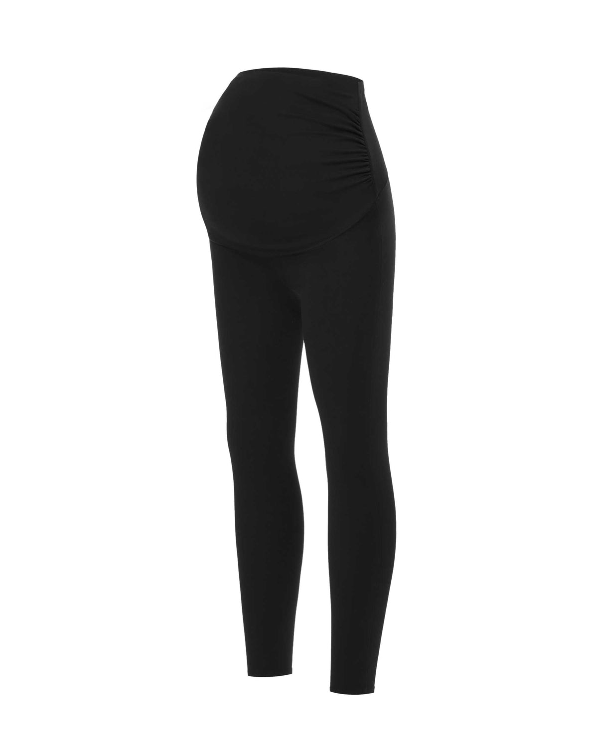 black maternity leggings