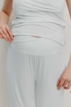 blue maternity pajama pants