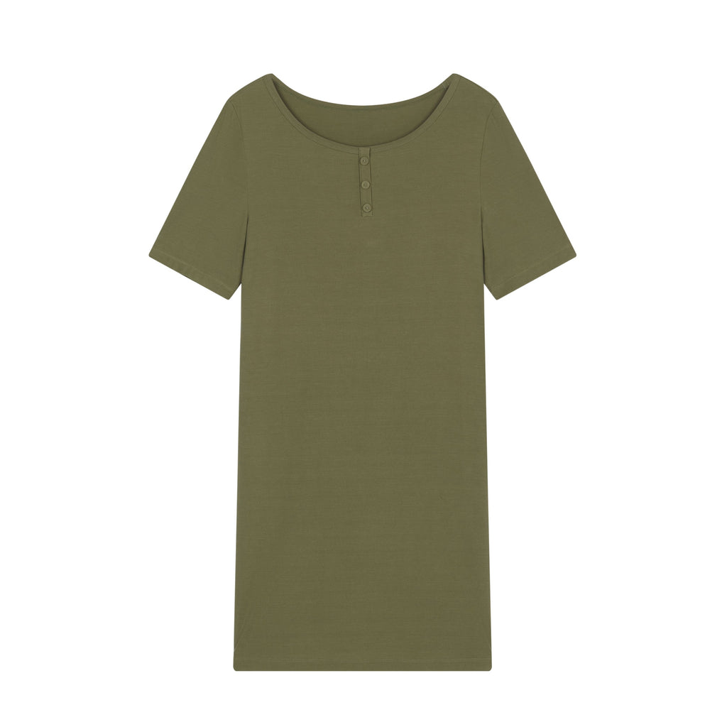 green pajama dress
