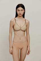 3D Smile Support Contrast 3/4 Cup Bra