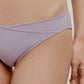 close up of the purple low waist brief