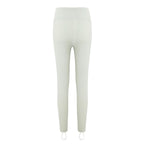 flat lay image of cream leggings from back