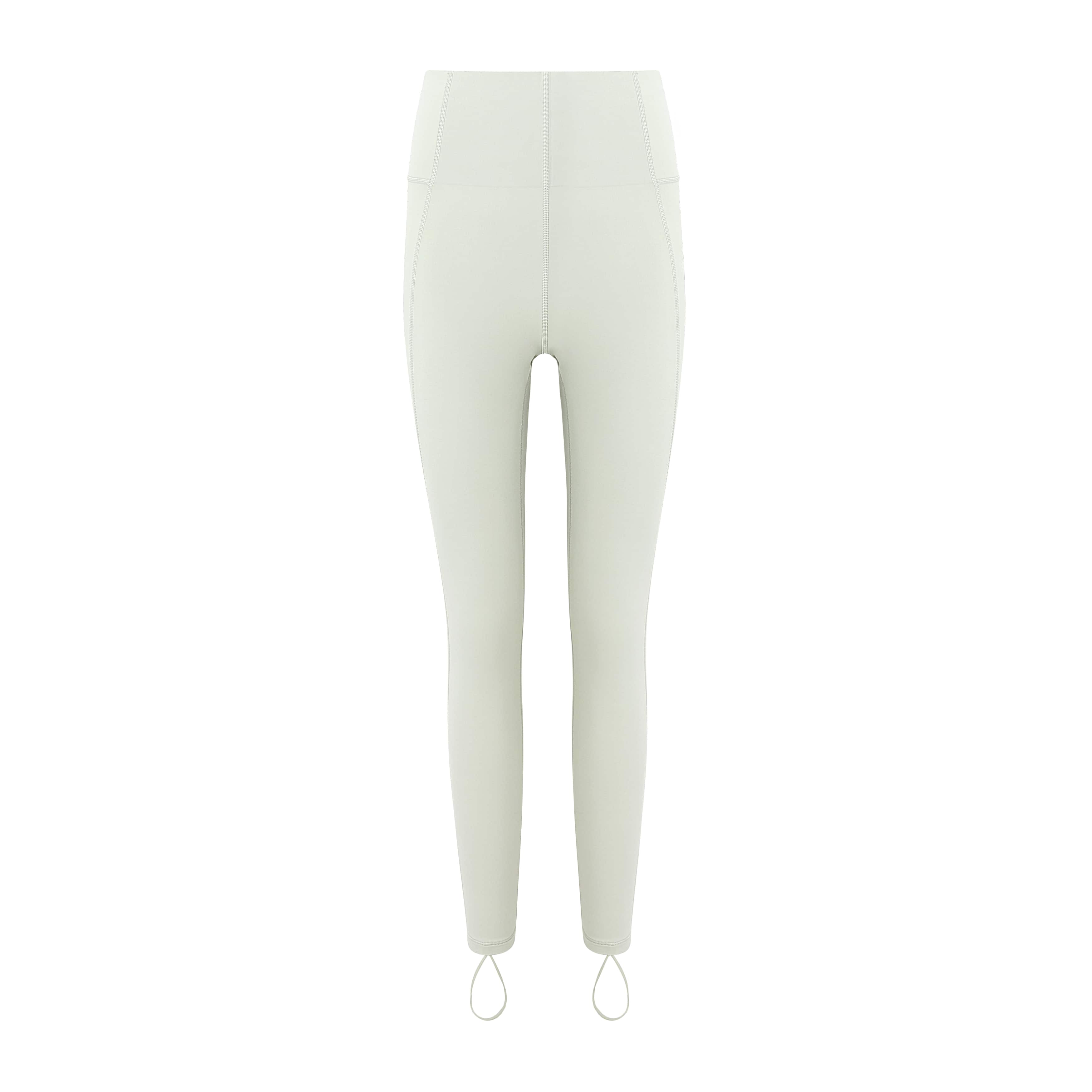 flat lay image of cream leggings