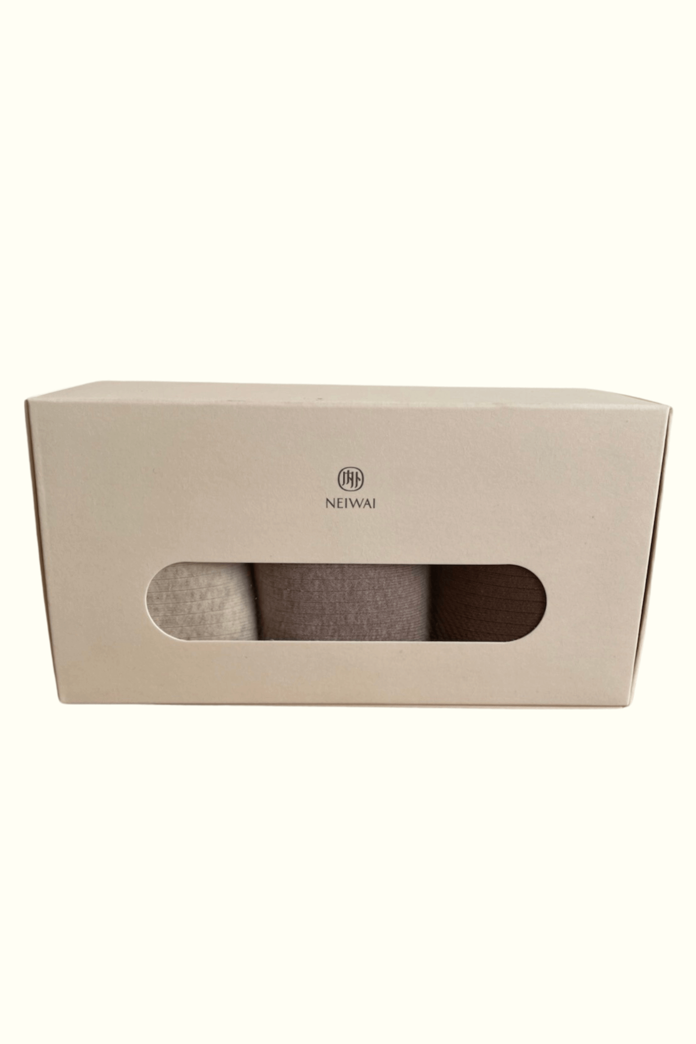 a box with 3 pairs of socks
