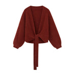 Alpaca Wrap Cardigan flat lay
