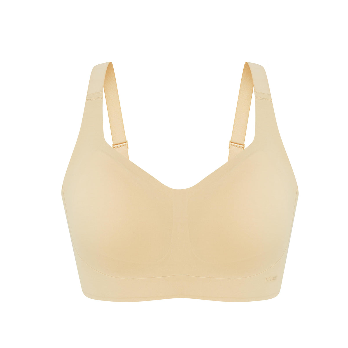flat lay of a light yellow bra