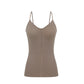 flat lay image of brown camisole